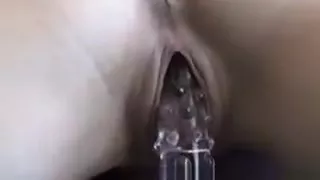 sweet french teen girlfriend  toying her pink