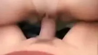 Brunette cutie blows and fuck in castle