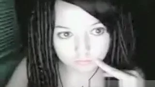 Horny dark head honey getting naked