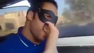 arab foot worship by the boyfriend  in the car