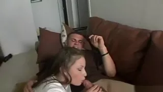 Revealing anties are forming a camel toe on a sexy blond