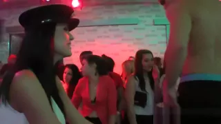 Cfnm busty teenager sucks