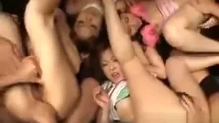 Four Japanese Girls Orgy Asian Porn Clip
