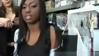 Black Hottie With Nice Assets In Lingerie