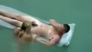 spying my niece and her boyfriend  on the beach