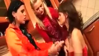 Dirty blonde babe gets