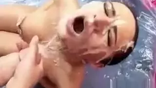 Carmella Bing cumbath by 15 inch huge monster cocks