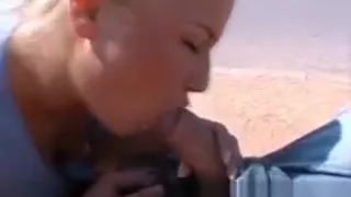 Nicely Put Together blonde Public Flashing And Handjob