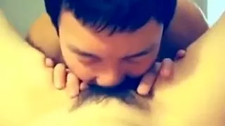 Cocksucking girlfriend gets pussy-fucked