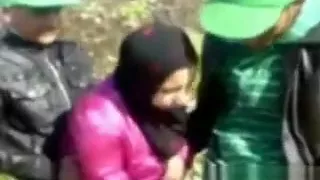 Arab In A Threesome Outdoors At A Farm
