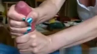 Granny Squeezing On A Cock Point Of View