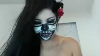 Hot Latina In Makeup Shows Off Her Body