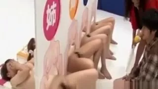 Asian contestant gets to bang the game show sluts