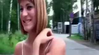 Chick shows some compassion to dude with leg injury