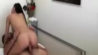 Sexy asian masseuse babe riding cock like pro