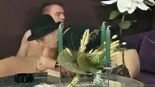 Horny old woman gets her cunt fucked