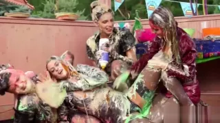 Classy European Lesbians Play With Food