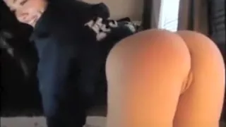 Amateur ass spanking action