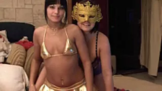 Kinky Lesbian Babe In Mask Strap On Banging - BustyGFsExposed