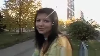 Wild European Brunette Getting Finger Blasted In Public