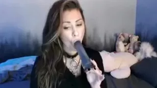 Hot Deepthroating Dildo