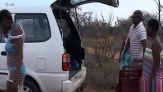 Black girl riding cock outdoors