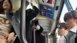 Publicsex asian fingered on the bus