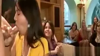 Fat discussing bitch sucking dick