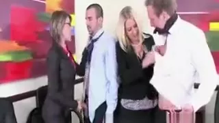 These office sluts are in charge and will take advantage of