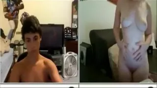 Horny private cybersex, shaved pussy, webcam sex scene