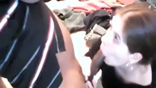 Amazing private big boobs, facial cumshot, brunette porn video