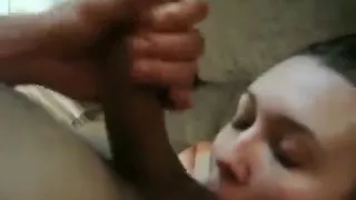 Horny amateur deepthroat, ebony, pov porn video