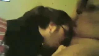 Fabulous private interracial, busty, blowjob porn video