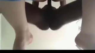 Horny amateur doggystyle, shaved pussy, quickie sex clip