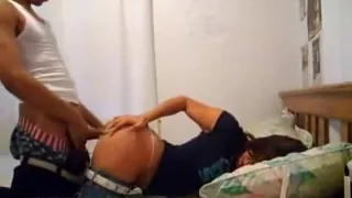 Nice Cute Girl In Jeans Gets Drilled And Licked