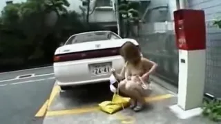 Japanese Girl Has Naughty Fun Around The Town