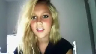 Hot Blonde Girl Stripping On Cam