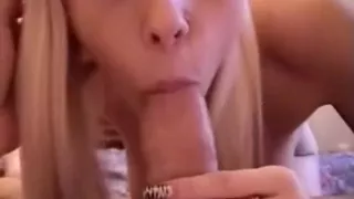 Slim Straw-Blonde Masturbating Her Taco