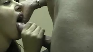 Dark Haired Teen In Orange Underwear Masturbating