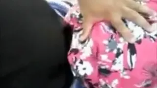 Outdoor sex in POV with a brunette amateur hottie fucked