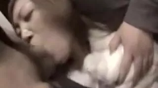 Buxom Japanese cutie with a superb ass takes a hard pole in