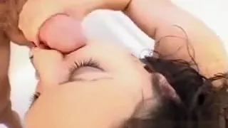 Fledgling girlfriend gives arm job with facial cum sprint