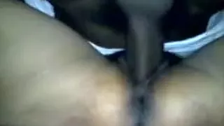 Ebony wife closeup homemade sex