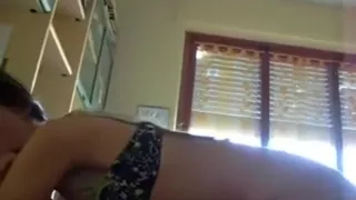 Amazing amateur small tits, missionary, brunette porn movie