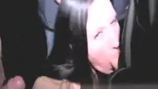 English whore gets to a parking lot