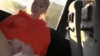 Pretty College Girlfriend Fingers Herself On Bus