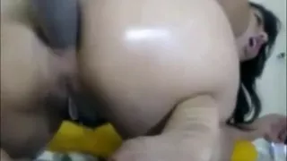 Asian camgirl toys masturbation show on webcam