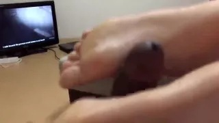 Sexy interracial foot fetish and sex