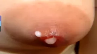 Yummy boobs with chocolate nipples