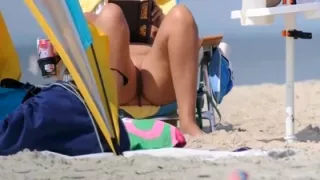 Voyeur on public beach Great sex with hawt hotty